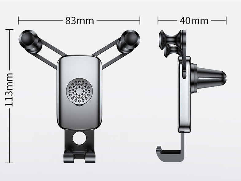 Universal Car Air Vent Phone Holder | 360° Rotation | Black & White