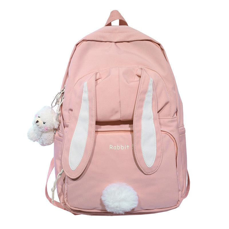 Cute Nylon Backpack for Teen Girls – Waterproof, Large Capacity