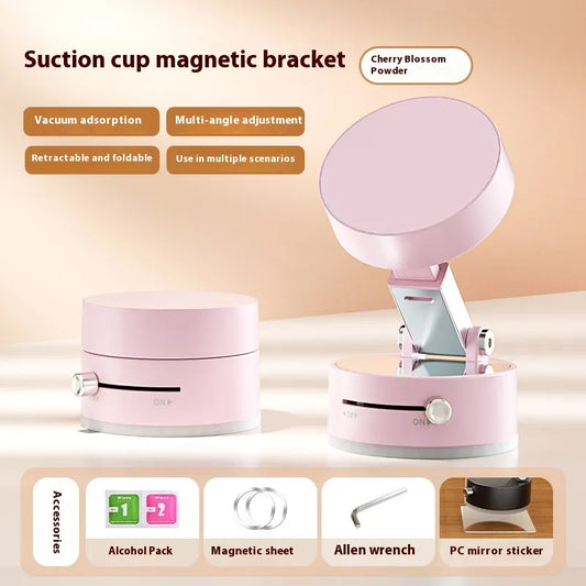 Magnetic Suction Cup Phone Holder – Foldable Dashboard & Desk Mount