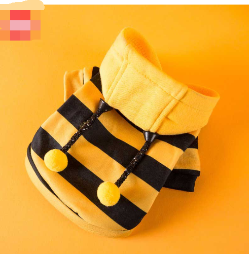 Bee Hoodie for Pets – Cute Warm Costume for Dogs & Cats