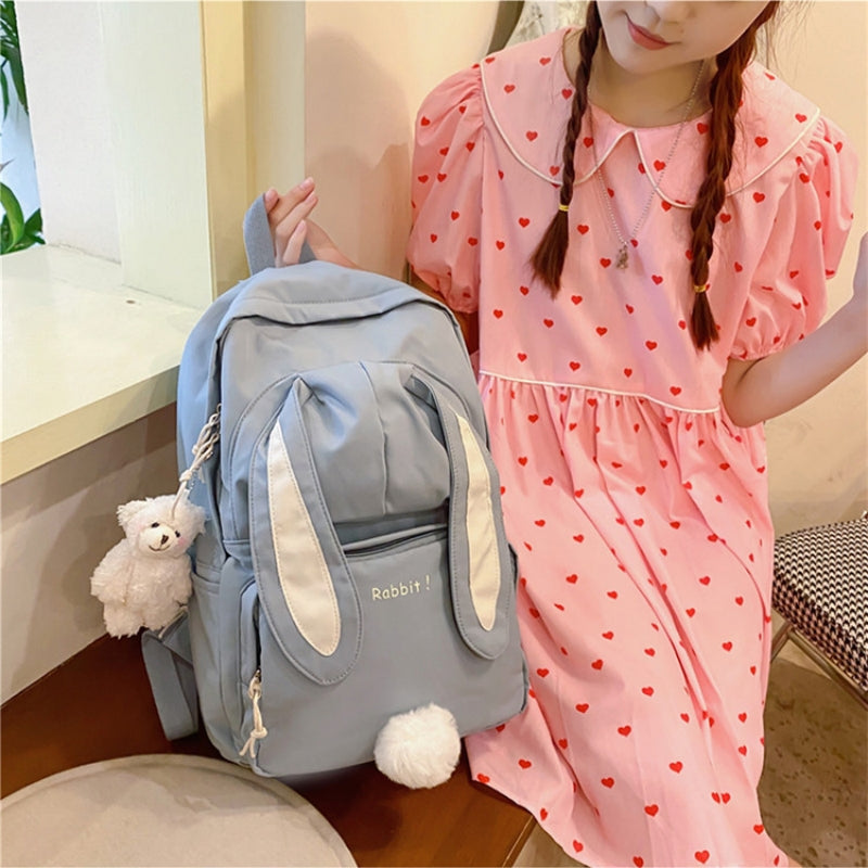 Cute Nylon Backpack for Teen Girls – Waterproof, Large Capacity