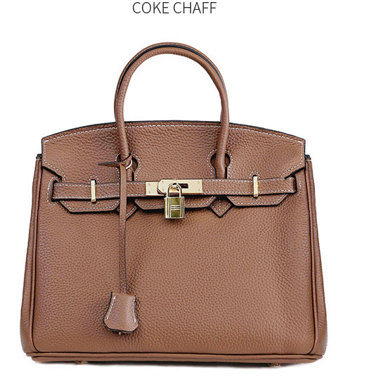 Platinum Structured Handbag | Premium Split Leather Tote