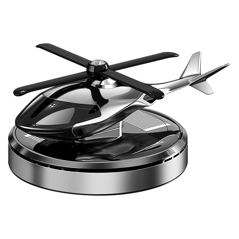 Solar-Powered Helicopter Car Air Freshener – Rotating Aromatherapy Diffuser