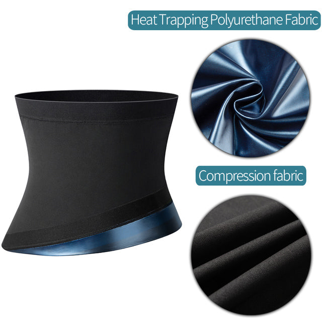 Men's Sauna Waist Trainer & Slimming Belt – Sweat Trimmer for Workouts