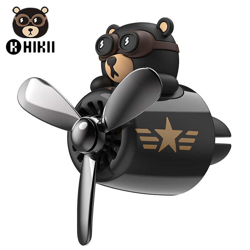 Hako Bear Character Car Air Freshener | Vent Clip Diffuser | 30–60 Day Scent