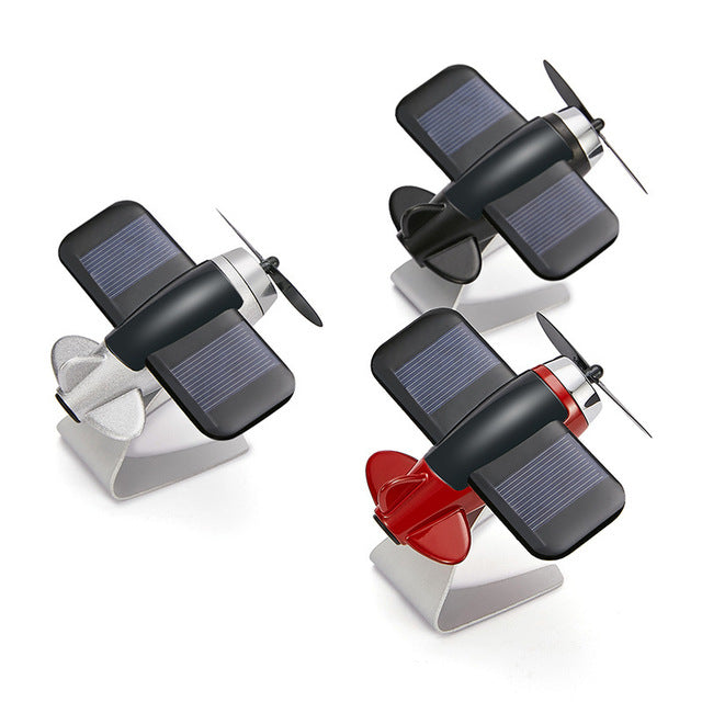 Aeroplane Car Air Vent Freshener | Long-Lasting Scent | Black, Silver & Red