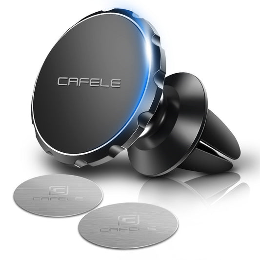 Cafele Magnetic Car Vent Phone Holder | Premium Metal | Black