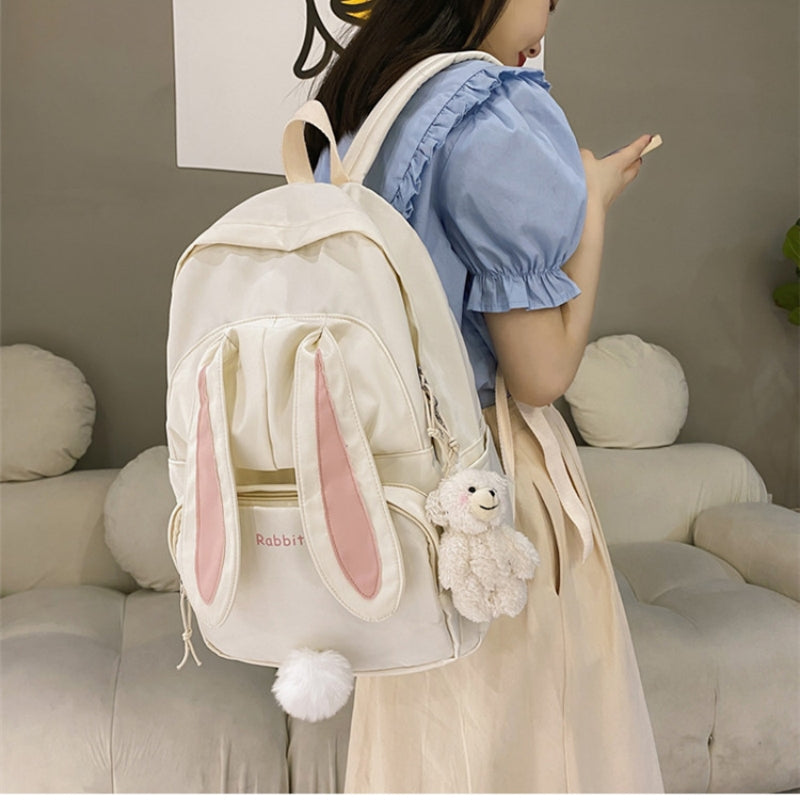Cute Nylon Backpack for Teen Girls – Waterproof, Large Capacity