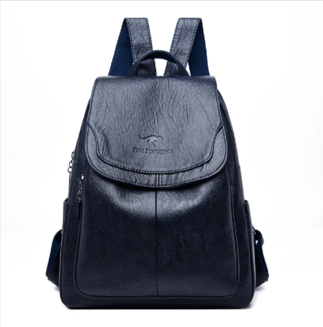 Large Capacity Women's Leather Backpack & Travel Bag