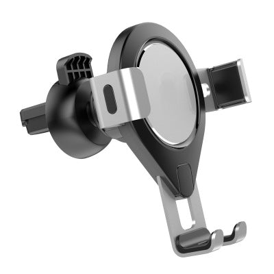 Gravity Car Air Vent Phone Holder | Metal & Silicone | Red & Silver