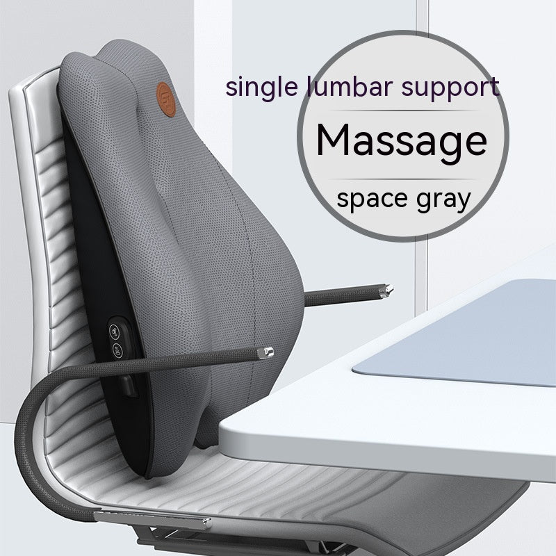 Electric Massage Memory Foam Lumbar & Seat Cushion Set – USB Powered