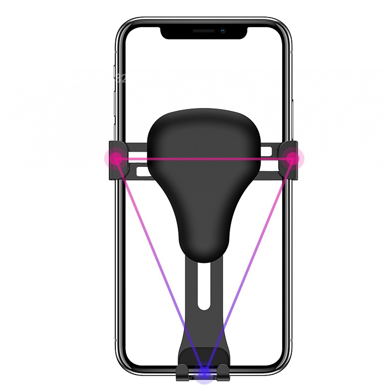 360° Spring-Action Car Phone Mount | Suction & Air Vent