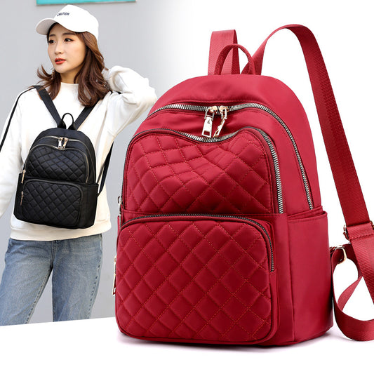 Large Capacity Waterproof Nylon Backpack for Women