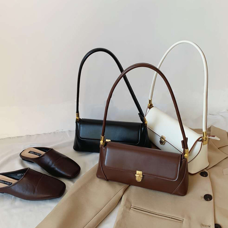 Women's Cowhide Underarm Bag – Genuine Leather Shoulder Bag