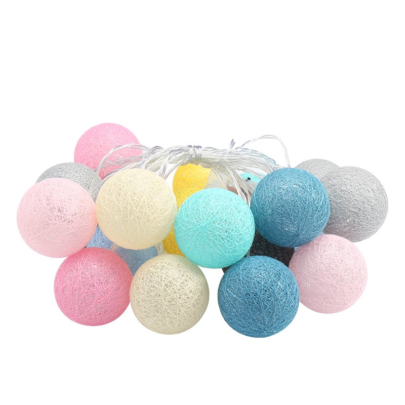 LED Cotton Ball String Lights | Starry Lantern Fairy Lights