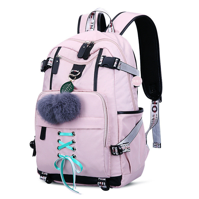 Large Capacity Waterproof Backpack for Girls – School & Travel