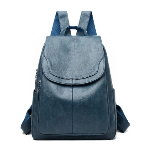 Large Capacity Women's Leather Backpack & Travel Bag