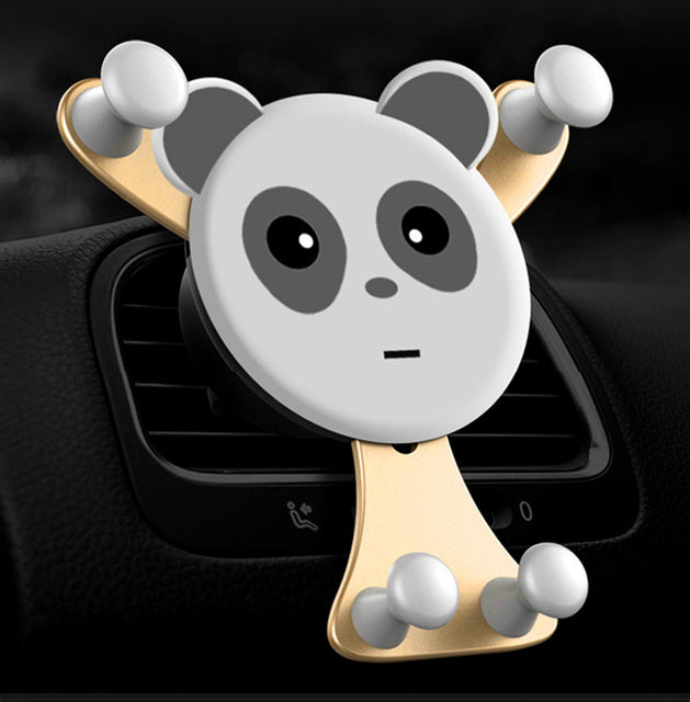 Panda Car Air Vent Phone Holder – Cute Car Accessory | 7 Styles