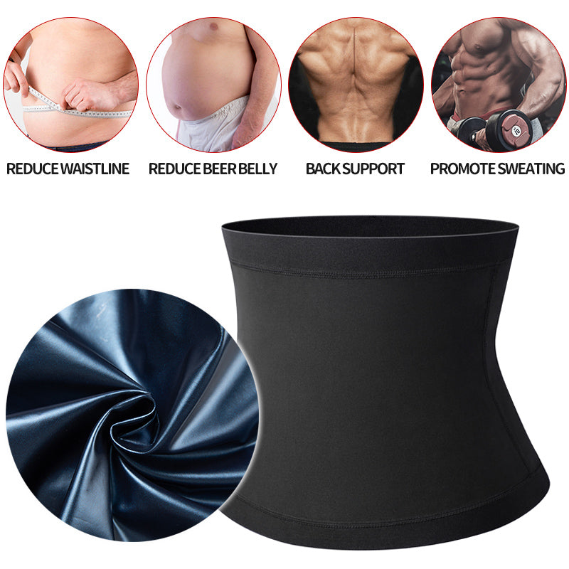 Men's Sauna Waist Trainer & Slimming Belt – Sweat Trimmer for Workouts