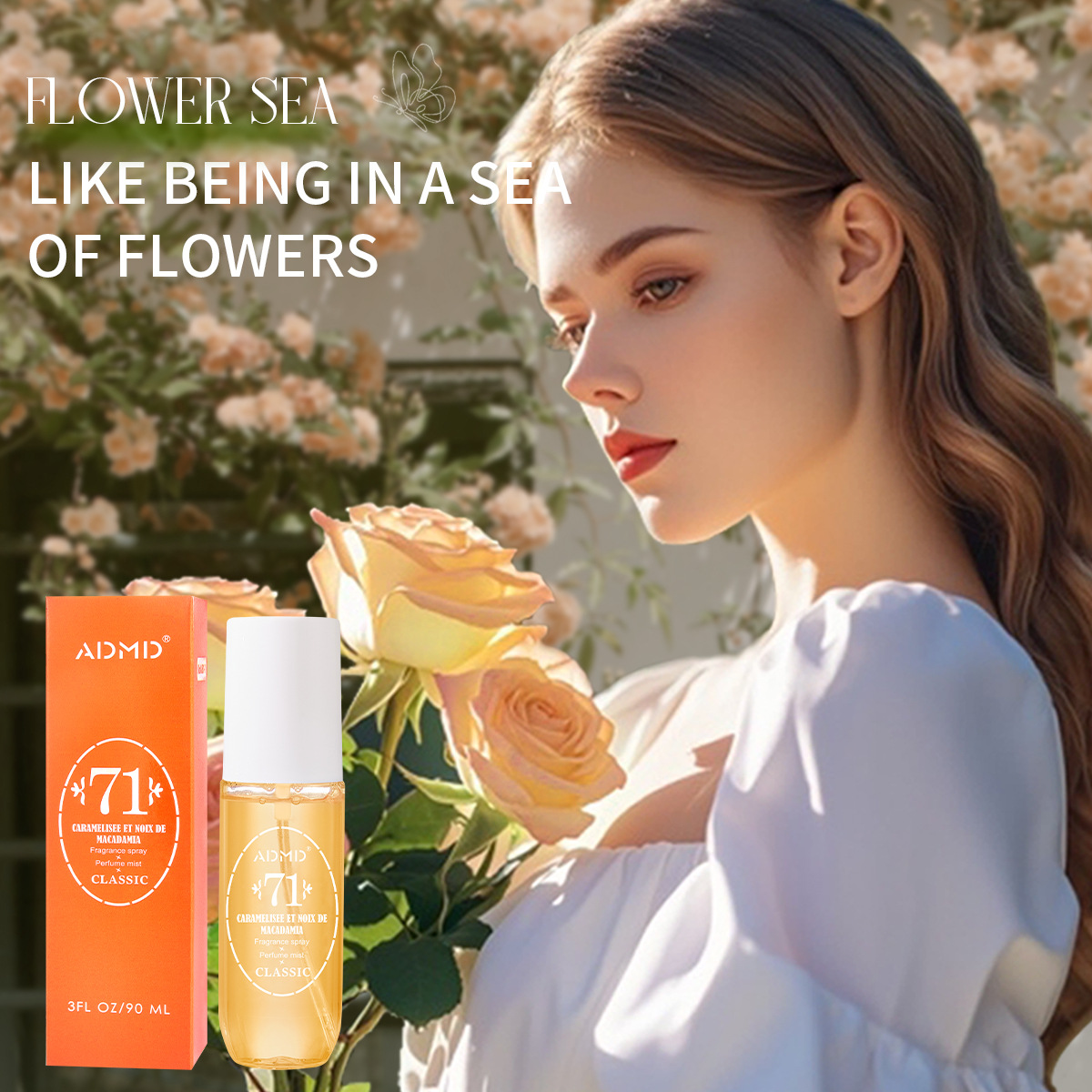 Light Long-Lasting Women's Perfume – 128g (5 Scents)