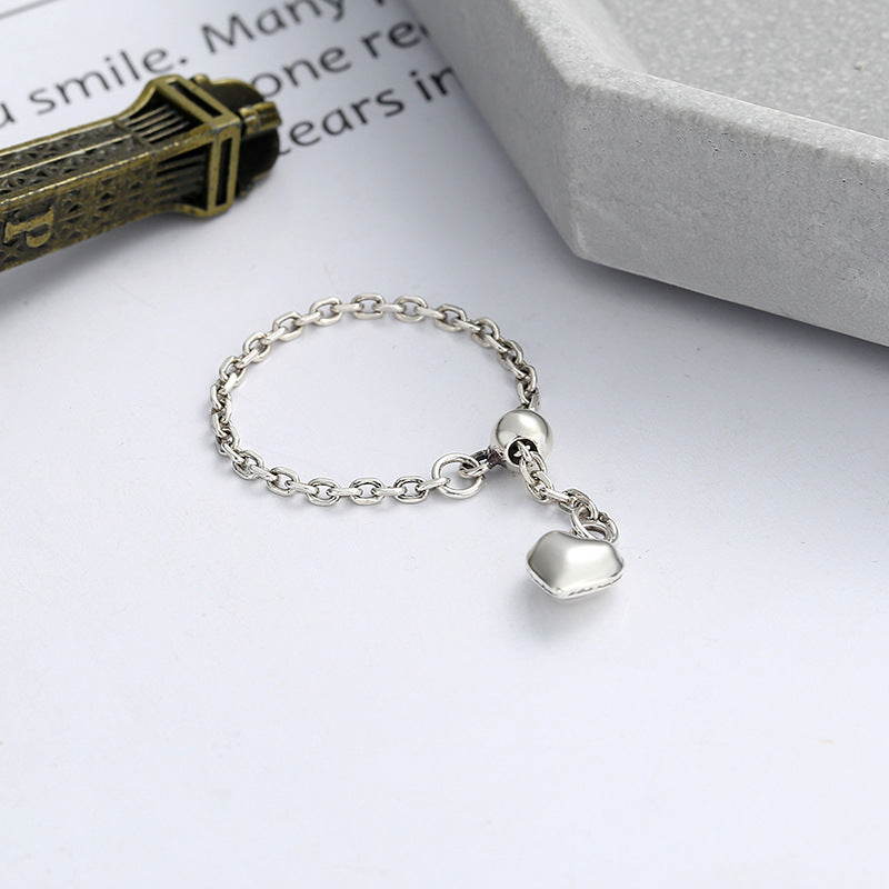 925 Sterling Silver Heart Charm Bracelet – Dainty Chain