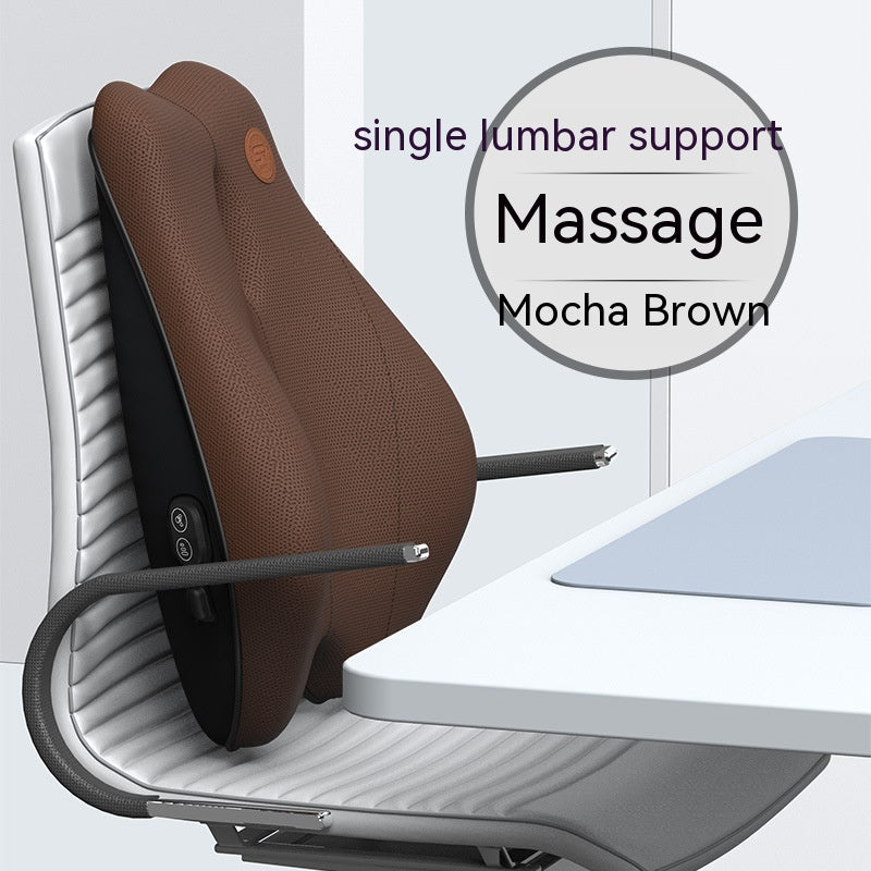 Electric Massage Memory Foam Lumbar & Seat Cushion Set – USB Powered