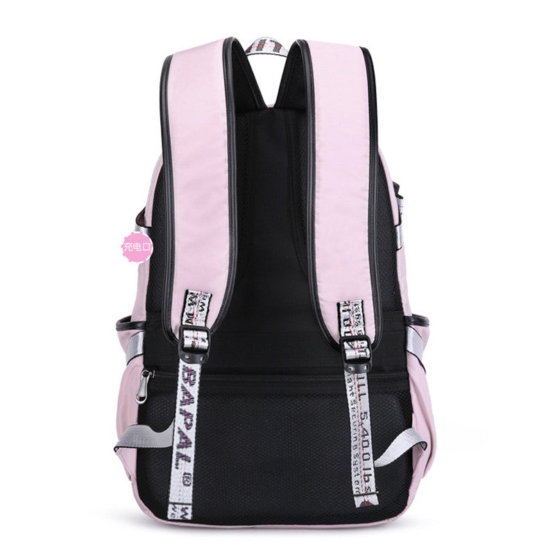 Large Capacity Waterproof Backpack for Girls – School & Travel