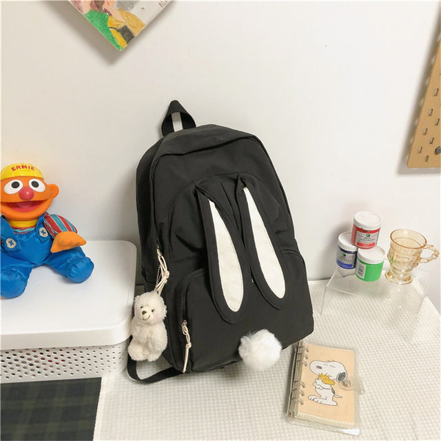 Cute Nylon Backpack for Teen Girls – Waterproof, Large Capacity