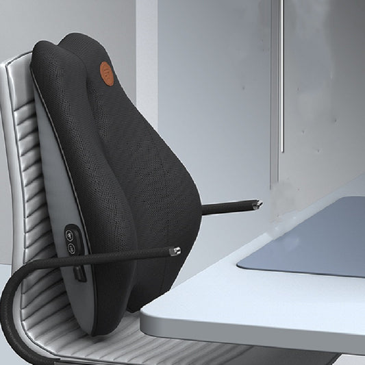 Electric Massage Memory Foam Lumbar & Seat Cushion Set – USB Powered
