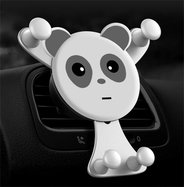 Panda Car Air Vent Phone Holder – Cute Car Accessory | 7 Styles