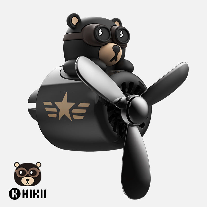 Hako Bear Character Car Air Freshener | Vent Clip Diffuser | 30–60 Day Scent