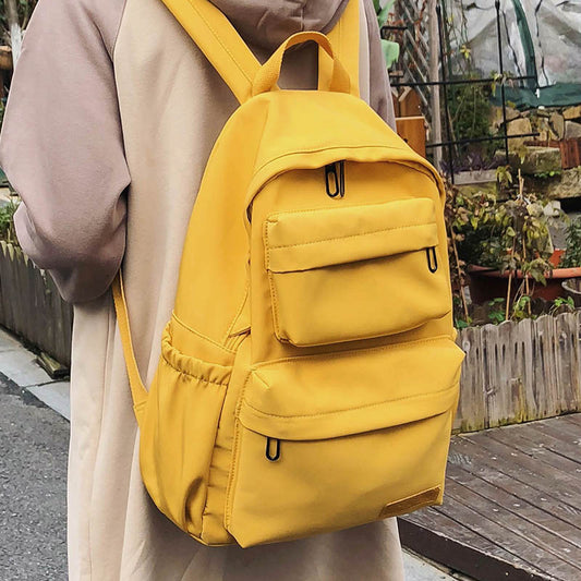 Waterproof Nylon Women's Backpack – Large Capacity Casual