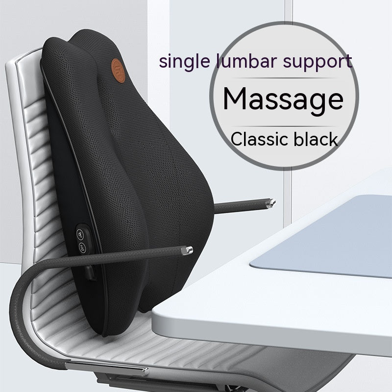 Electric Massage Memory Foam Lumbar & Seat Cushion Set – USB Powered