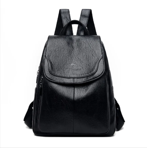 Large Capacity Women's Leather Backpack & Travel Bag