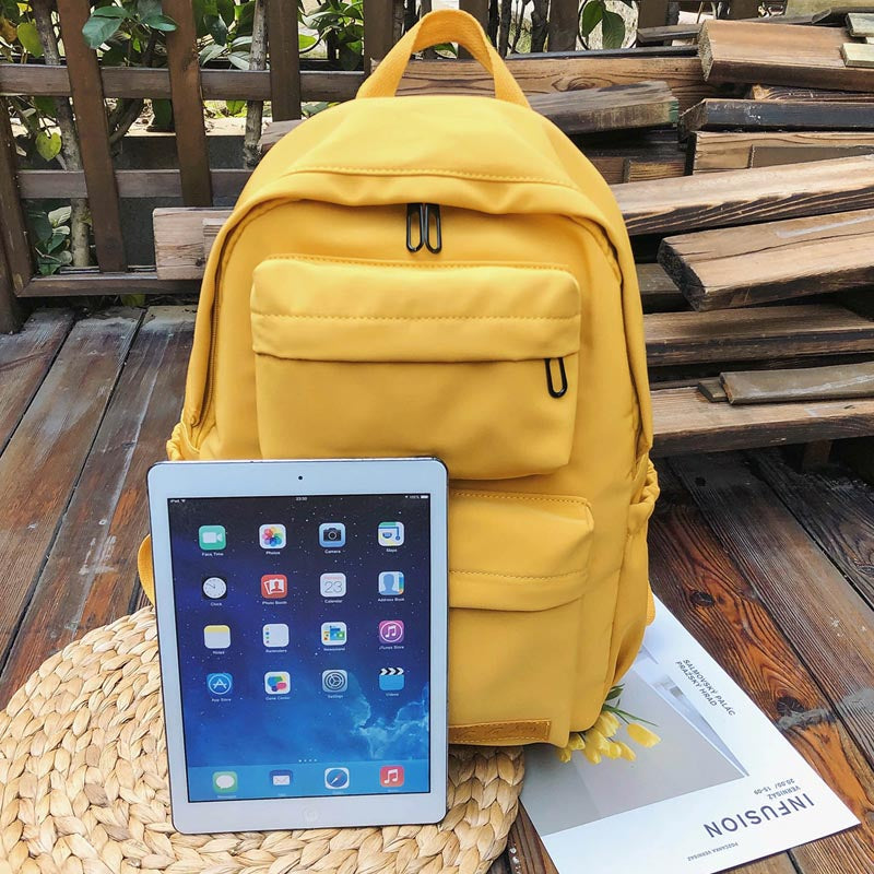 Waterproof Nylon Women's Backpack – Large Capacity Casual