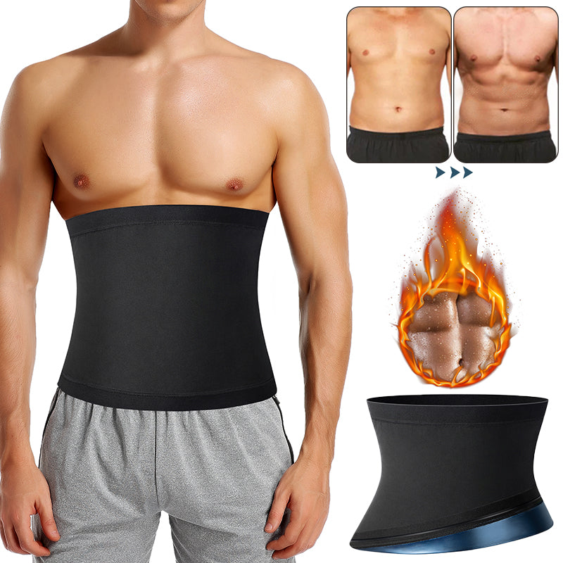 Men's Sauna Waist Trainer & Slimming Belt – Sweat Trimmer for Workouts