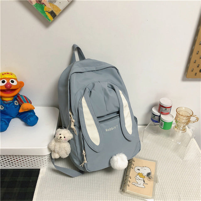 Cute Nylon Backpack for Teen Girls – Waterproof, Large Capacity