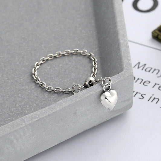 925 Sterling Silver Heart Charm Bracelet – Dainty Chain
