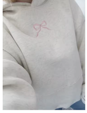 Women's Bow Detail Oversized Sweatshirt