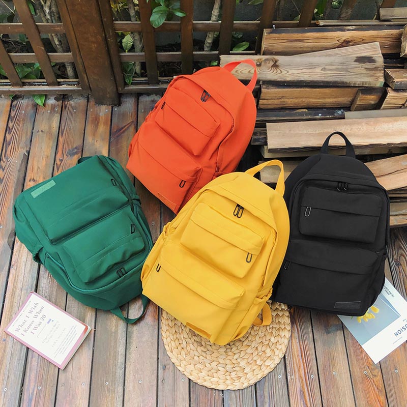 Waterproof Nylon Women's Backpack – Large Capacity Casual