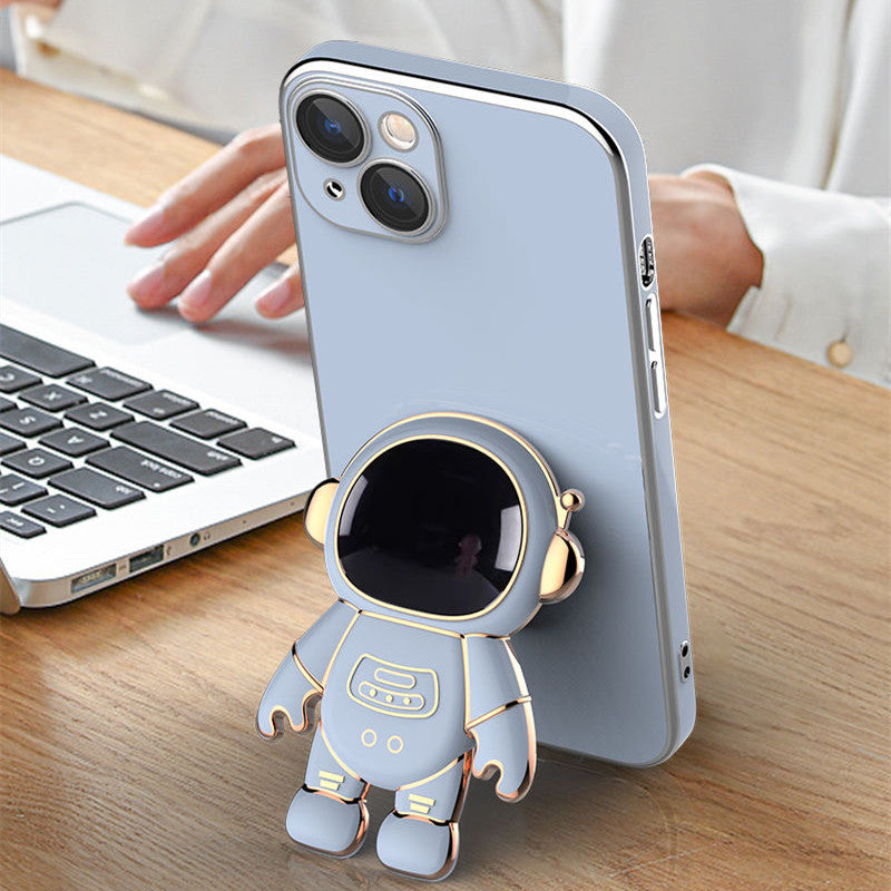 Astronaut Phone Case with Stand – Cute Protective Cover for iPhone 14