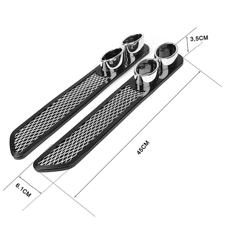 Shark Gill Car Air Vent Sticker – Sport Style Decorative Trim