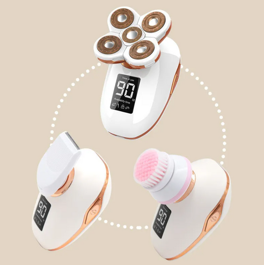 5-Head Electric Shaver for Women – Floating Epilator & Hair Remover