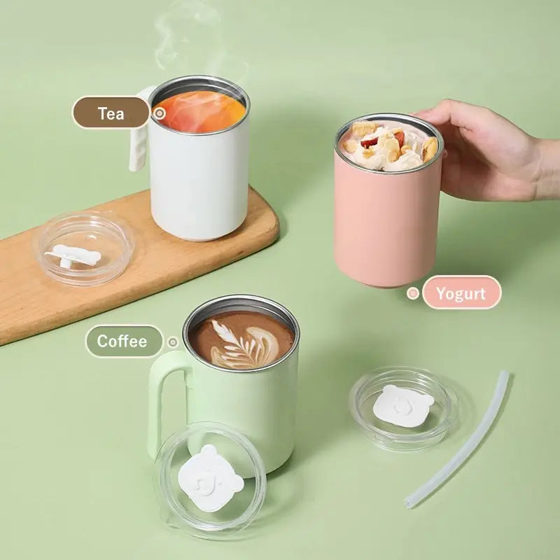 Thermal Insulated Travel Mug – Stainless Steel Keep Hot & Cold