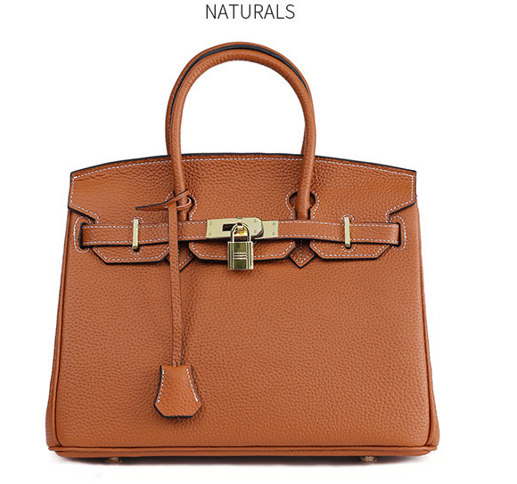 Platinum Structured Handbag | Premium Split Leather Tote