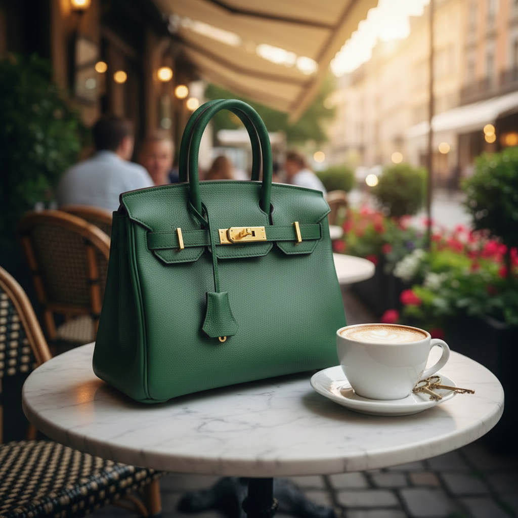 Platinum Structured Handbag | Premium Split Leather Tote