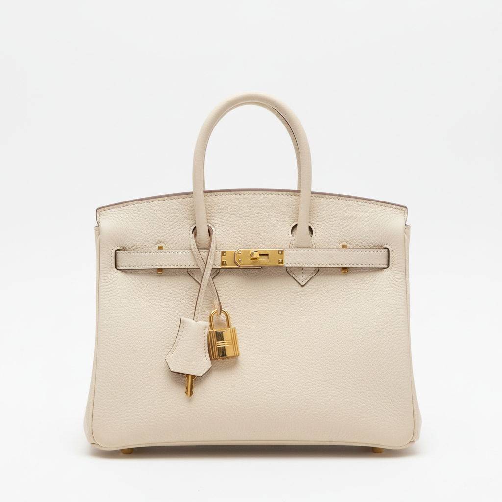Platinum Structured Handbag | Premium Split Leather Tote