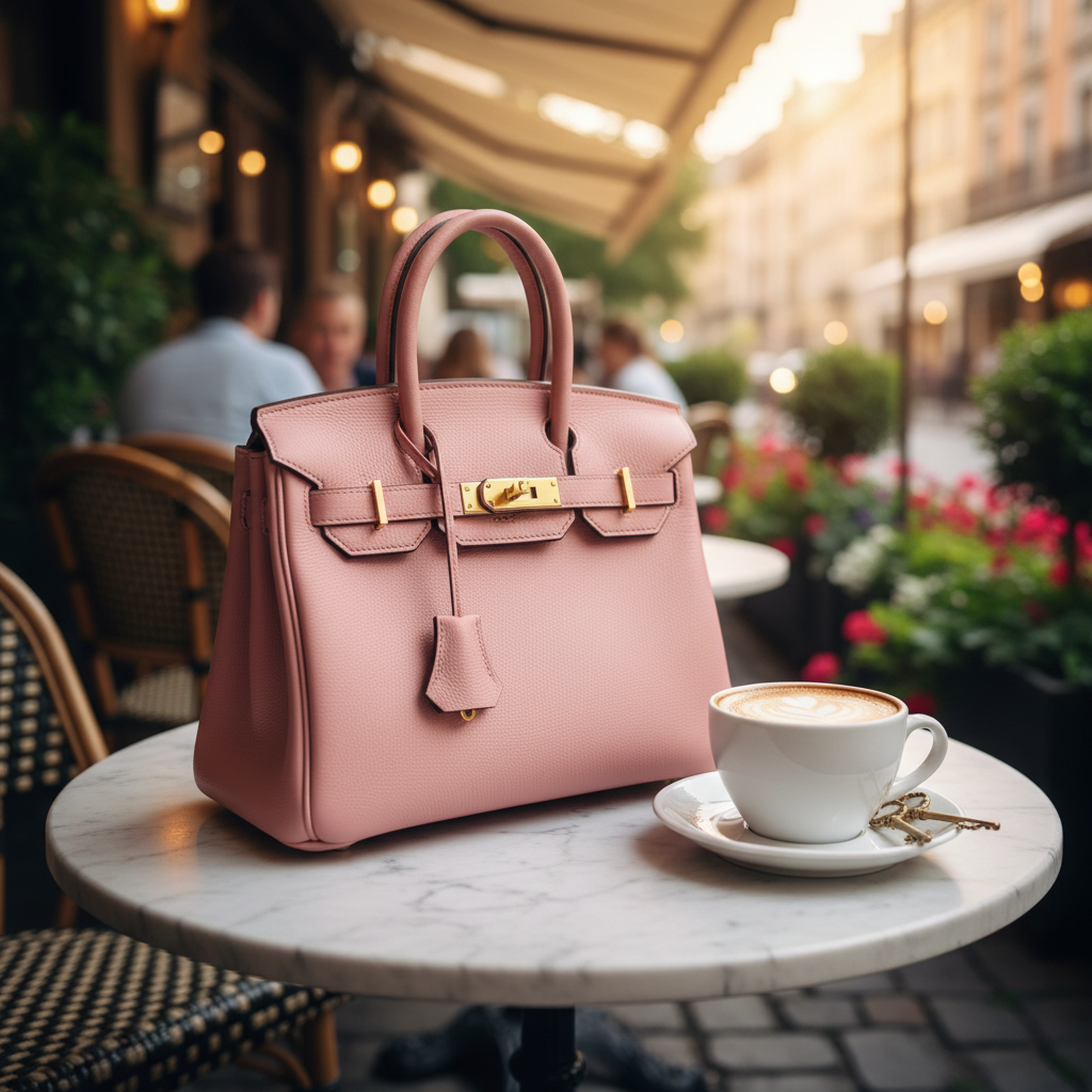 Platinum Structured Handbag | Premium Split Leather Tote