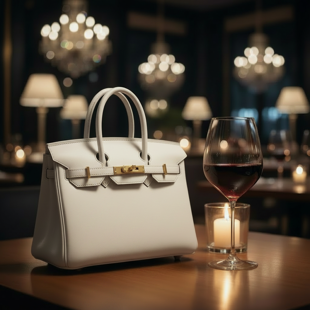 Platinum Structured Handbag | Premium Split Leather Tote