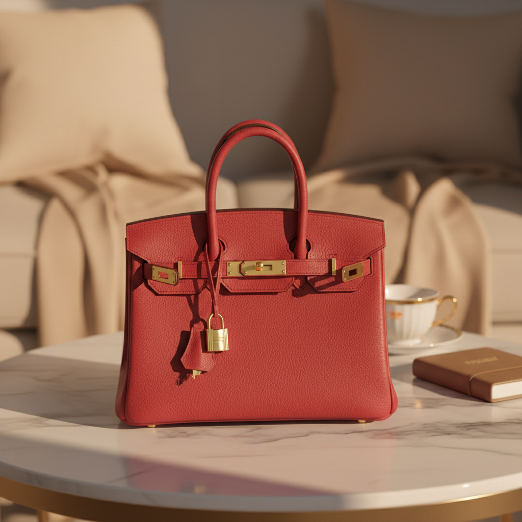Platinum Structured Handbag | Premium Split Leather Tote